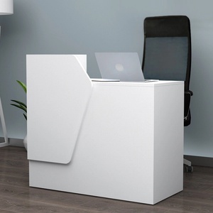 TopMebel Merlin TopMebel меламиново рецепция в бял цвят 110x50x101.8cm