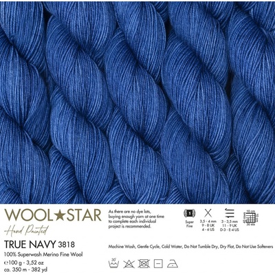 Gazzal Příze Wool star 3818 jeansově modrá