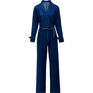 Salsa jeans Гащеризон Salsa jeans 21010906 long sleeve jumpsuit - Blue (Dark Wash)
