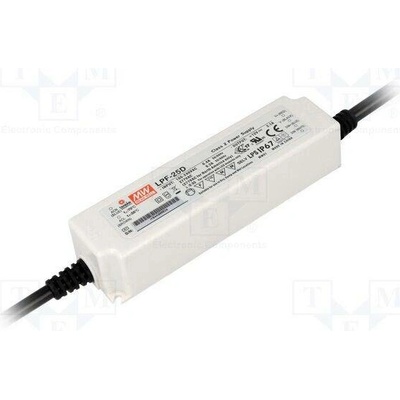 MEAN WELL LPF-25D-20 Napájecí zdroj: spínaný; LED; 25W; 20VDC; 1,25A; 90÷305VAC; IP67