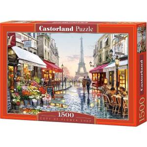 Castorland Пъзел Castorland от 1500 части - Цветарница в Париж (C-151288-2)