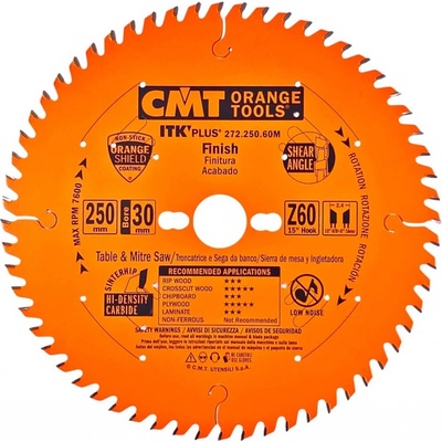 CMT ITK Ultra tenký kotouč pro příčné řezy D250x2,4 d30 Z60 HM – Zboží Dáma