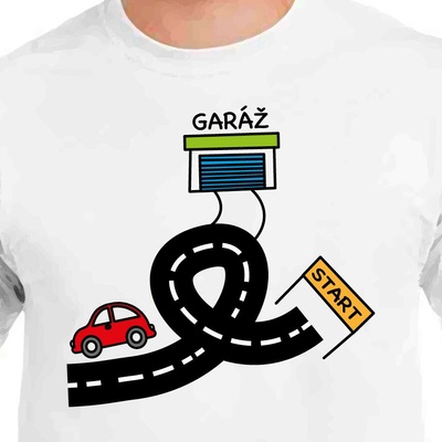 Tričko pro malé závodníky autodráha