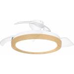Philips - Димируемо LED таванно осветително тяло с вентилатор BLISS LED/35W/230V кафяво + дистанционно управление (P7324)