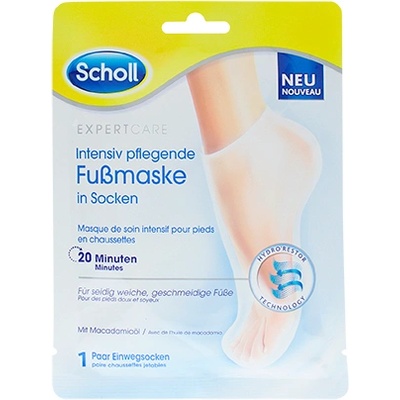 Scholl Expert Care PediMask Macadamia Oil подхранваща маска за крака с масло от макадамия 1 чифт