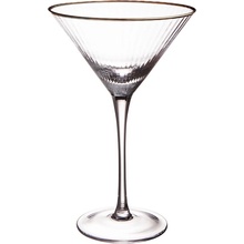 Butlers GOLDEN TWENTIES Pohár na martini so zlatým okrajom 300 ml