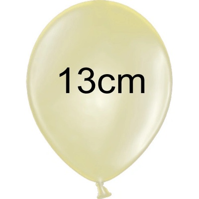 Balónek METALIK 13 cm krémová