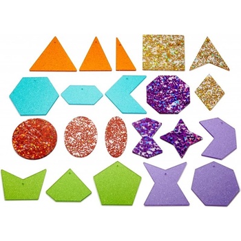 TickIt Duhové třpytivé tvary