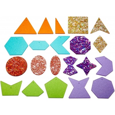 TickIt Duhové třpytivé tvary