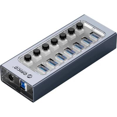 ORICO USB хъб Orico - AT2U3-7AB-EU-GY-BP (AT2U3-7AB-EU-GY-BP)
