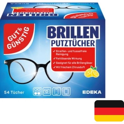 G&G vlhčené čistící ubrousky na brýle 52 ks – Zboží Mobilmania