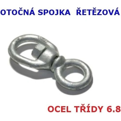 Otočné oko - spojka pro řetěz - M6 - nosnost 200 kg, žárový zinek – Hledejceny.cz