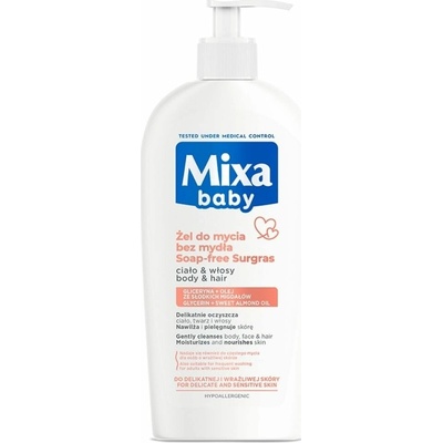 Mixa Baby Mild Shampoo and Bubble Bath 2 in 1 šampón a sprchový gél 2v1 pre deti 400 ml