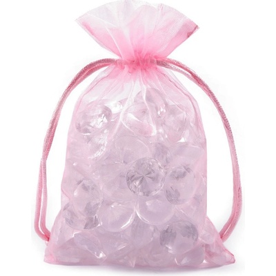 Prima-obchod Dárkový pytlík 10x15 cm organza, barva 19 růžová sv.