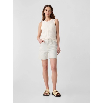 GAP džínové midi kraťasy bílá