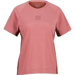 Stoic Дамска фланелка с къс ръкав за колоездене Stoic Women's PerformanceMerino LofsdalenSt. MTB S/S Cycling jersey - Faded Rose / Timber Red (156-2841-0114)