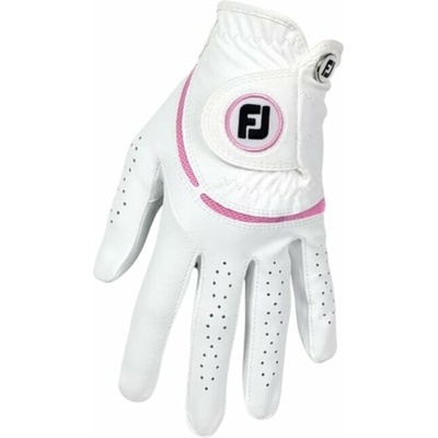 Footjoy Weathersof Golf White/Pink Лява ръка S Дамски ръкавици (66212E-468-S)