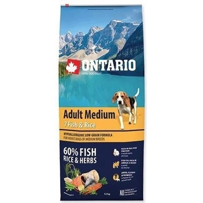 Ontario Adult Medium ryba a ryža 12 kg