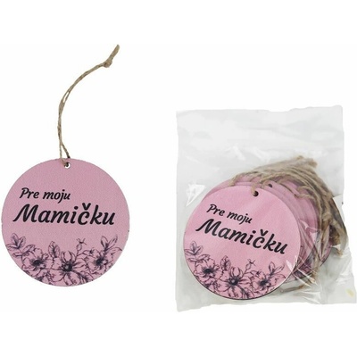 Dekorace k zavěšení PRE MOJU MAMIČKU, 10 ks D7593/SK