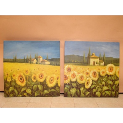 Obraz na plátně "SLUNEČNICE" 80x80/2dr.