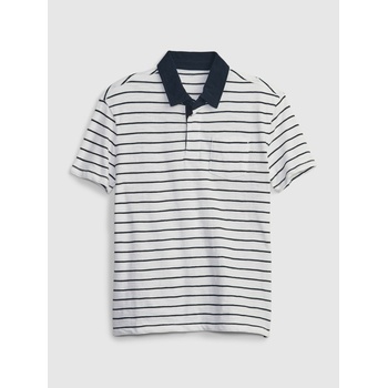 GAP Детска раирана поло тениска GAP GAP | Byal | Момчешки | 128/134