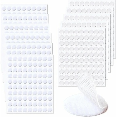Ruhhy 25884 Samolepicí suchý zip bílé kolečka 18 mm 500 ks