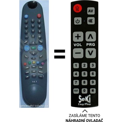 Dálkový ovladač Senior Sencor STV1401 STV2101 STV2801 – Hledejceny.cz