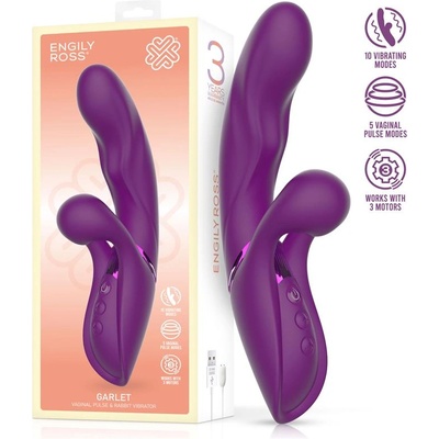 Engily Ross Garlet Vaginal Pulse & Rabbit Vibrator Purple
