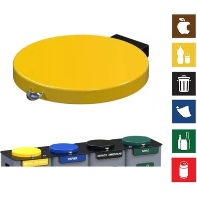 Modular Veko na koš - žlté plast