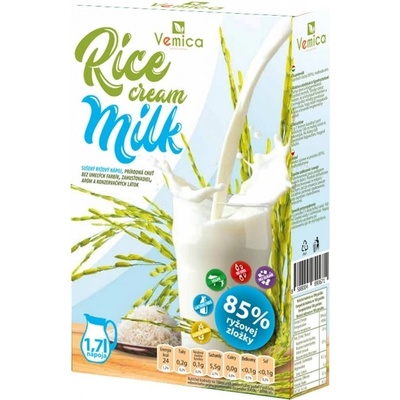 Vemica Rice cream milk 85% ryžový nápoj 300 g