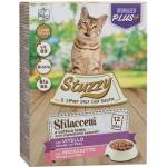 Stuzzy Cat Shreds MULTIPACK стерилизиран телешки и свински месо 12 x 85 г