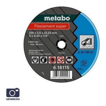Metabo Řezný kotouč 115 x 2,0 x 22,2 mm MB616105000