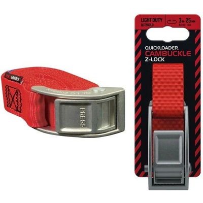 Rychloupínací popruh se sponou Quickloader Cambuckle Z-lock 800 kg, 3 m x 25 mm