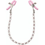 California Exotic Novelties Щипки за зърна с верижка с кристали Crystal Chain