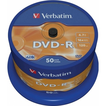 Image 1 of Verbatim Диск DVD-R Verbatim 4.7GB 16x оп. 50