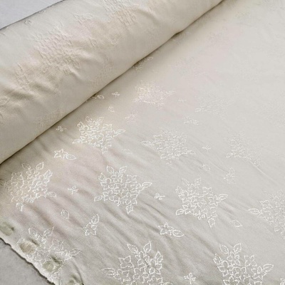 Elastický úplet 10584/7 ivory (smetanový)