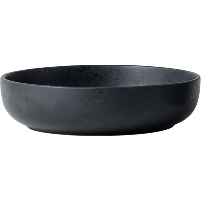 Keramický hluboký talíř Obsidian 18,5 cm – matný černý, Clay