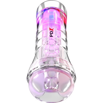 Pipedream PDX Elite ViewTube XXL See-Thru EZ-Grip LED Stroker Clear
