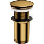OMNIRES Клик-клак вентил за мивка Omnires, лъскаво злато, без преливник (A716GL)