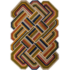 Flair Rugs Ръчно изработен вълнен килим 160x230 cm Lattice Shaped - Flair Rugs (503119381436)