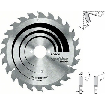 Bosch Pilový kotouč Optiline Wood, 160x2,6/1,6 mm 2.608.640.596