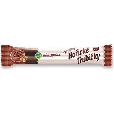 Petráčkovy Hořické trubičky polomáčené plněné kakaové s ořechy 40 g
