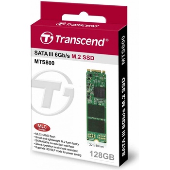 Transcend MTS800 128GB, M.2 SSD SATA, III MLC, TS128GMTS800