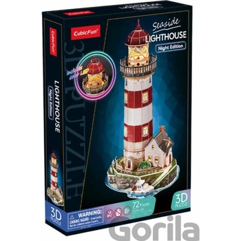 CubicFun 3D Puzzle Noční edice Maják 72 ks