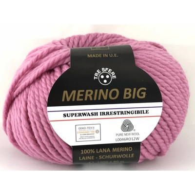 Příze Filati Tre Sfere Merino Big růžová orchidej