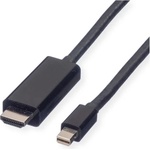 Valueline Кабел Mini DisplayPort 1.2 - HDMI (UHDTV), Mini DP-UHDTV, 4K60Hz, M/M, 2 м, черен 11.99. 5796-10 (11.99.5796-10)