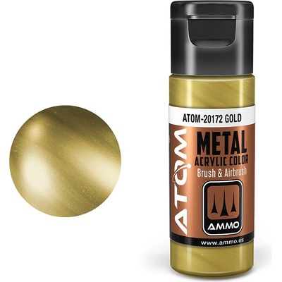 AMMO by MIG Jimenez ATOM METALLIC COLOR Gold 20ml