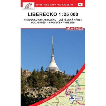 Liberecko - turistická mapa