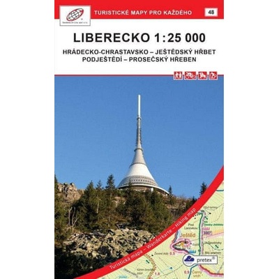 Liberecko - turistická mapa