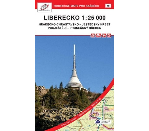 Liberecko - turistická mapa